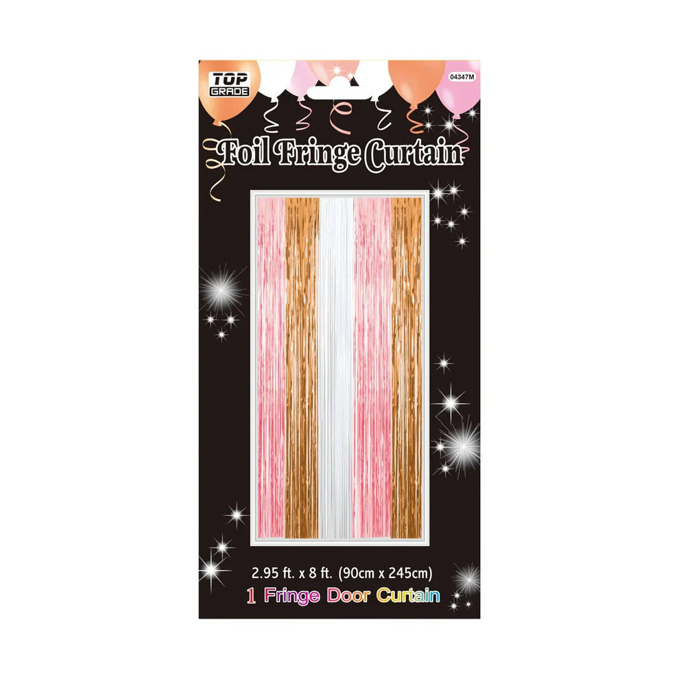 Foil Fringe Multi Color Curtain 3ft x 8ft