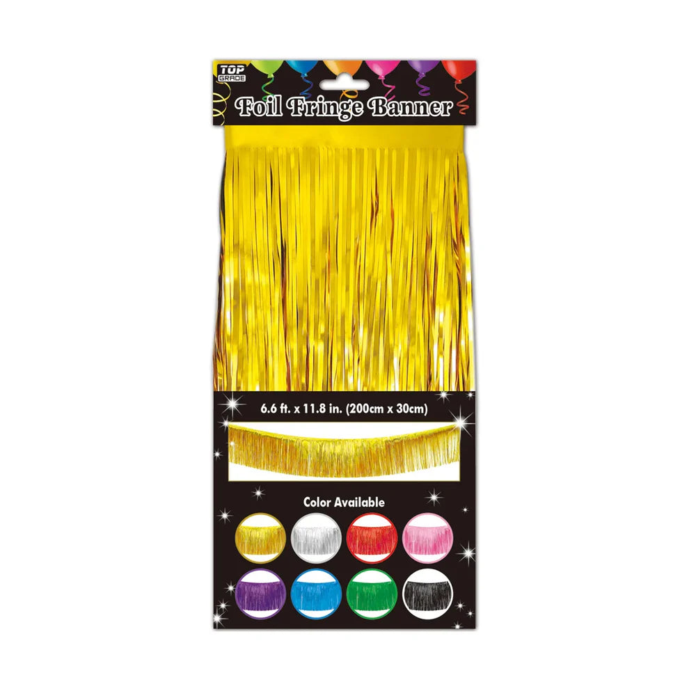 Foil Fringe Banner 6.6ft x 11.8in