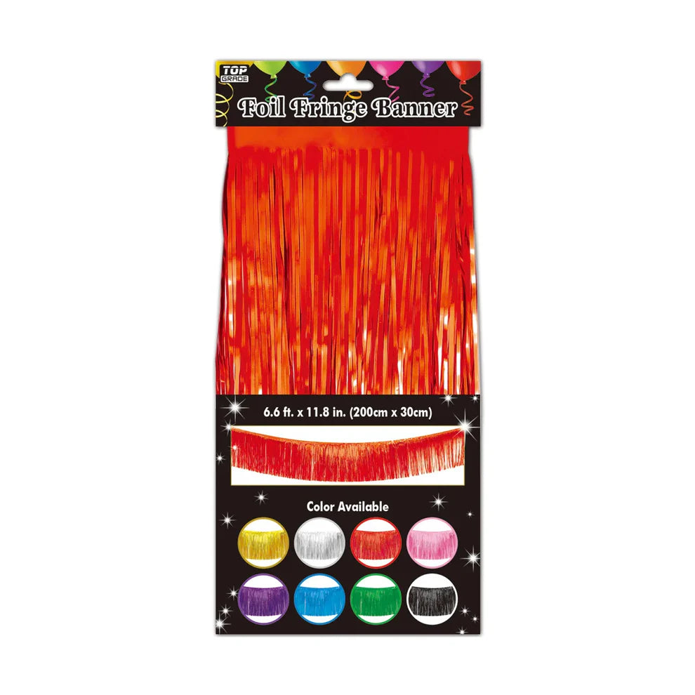 Foil Fringe Banner 6.6ft x 11.8in