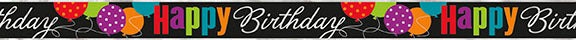 Foil Birthday Cheer Banner 12ft