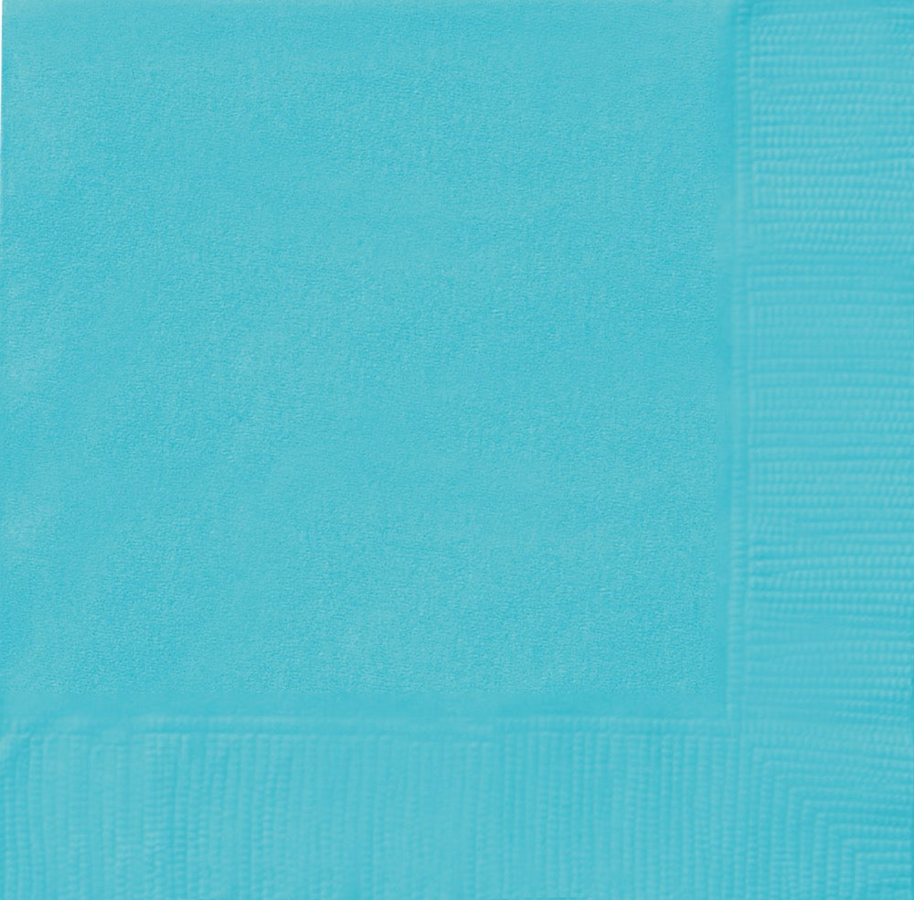 Teal Beverage Napkins 20ct