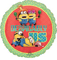 #405 Despicable Me Minions 18in Printed Mylar