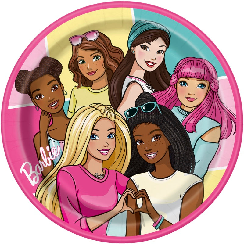 Barbie 9" Plates 8ct