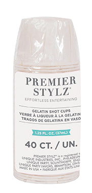 Gelatin Paper Shot Cups 1.25oz 40ct