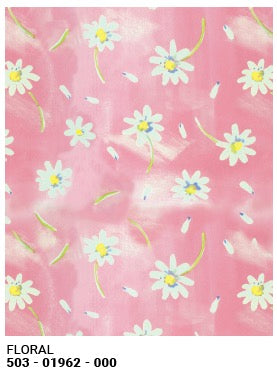 Roll Wrap Floral Pink 30in x 5ft