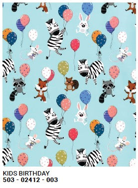 Roll Wrap Birthday animals 30in x 5ft