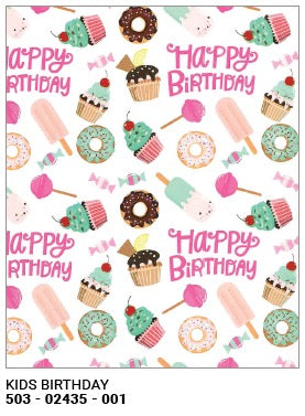 Roll Wrap Birthday Desserts 30in x 5ft