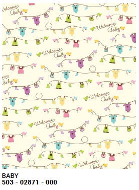 Roll Wrap Baby Clothes Line 30in x 5ft