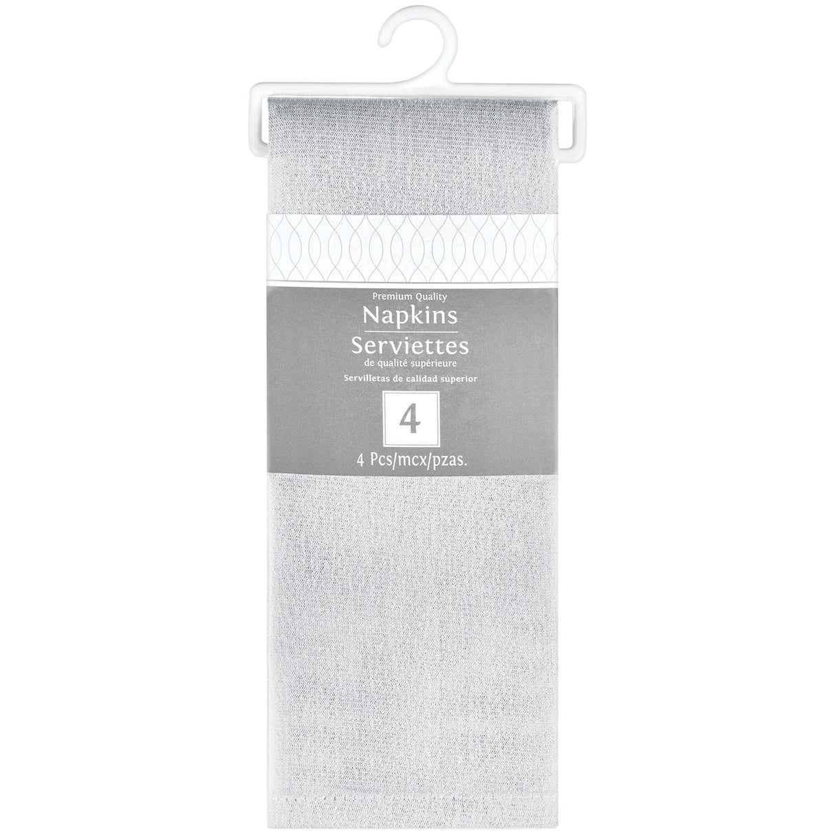 Silver Premium Fabric Napkin 4ct