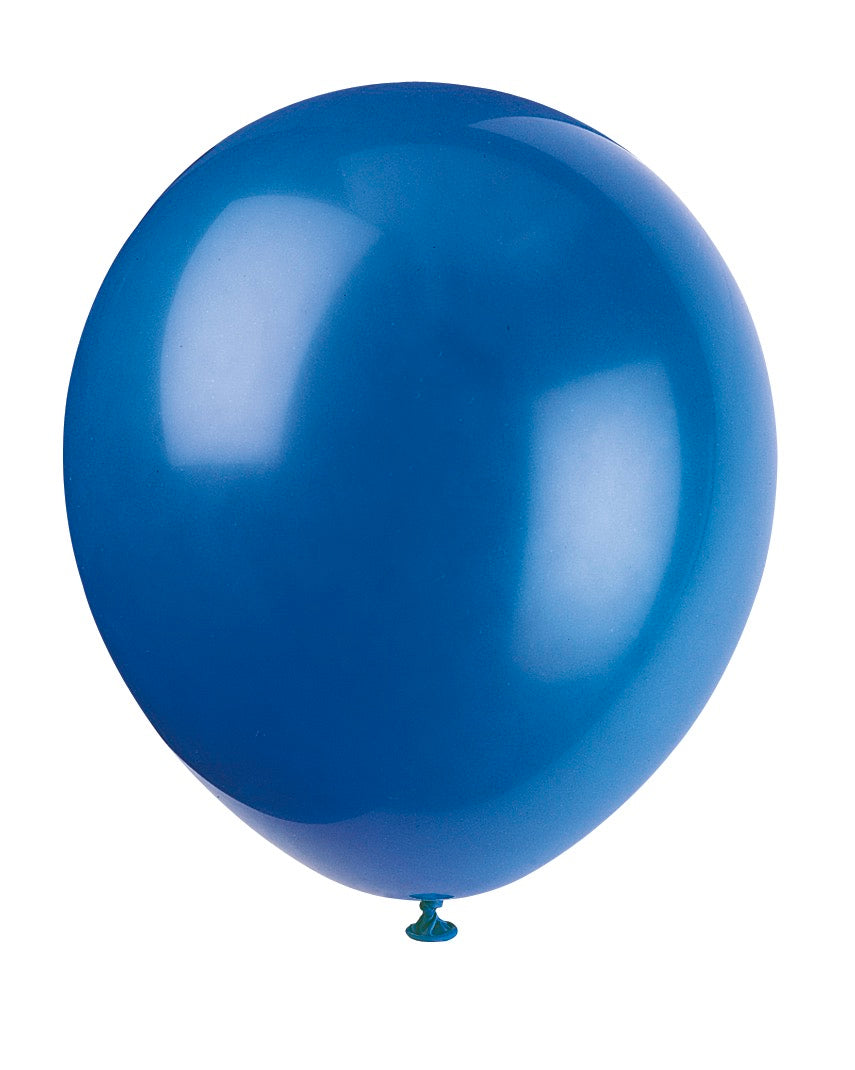 12in Packaged Latex Balloons 10ct - Royal Blue