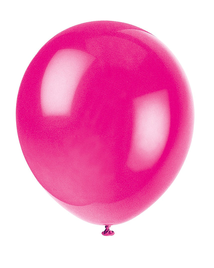 12in Packaged Latex Balloons 10ct - Magenta