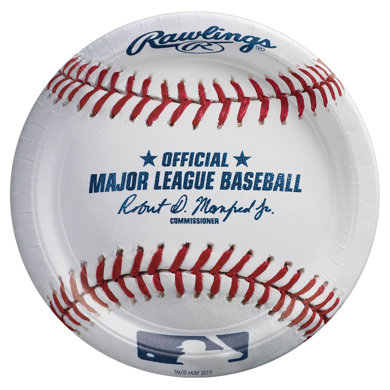 Rawlings Baseball 9in Round Plate 8ct