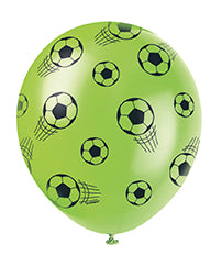 3D Soccer 12" Latex Balloons 5ct