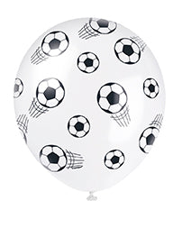 3D Soccer 12" Latex Balloons 5ct