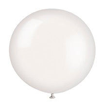 36in Packaged Latex Balloons 6ct - Linen White