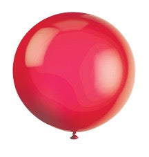 36in Packaged Latex Balloons 6ct - Scarlet Red