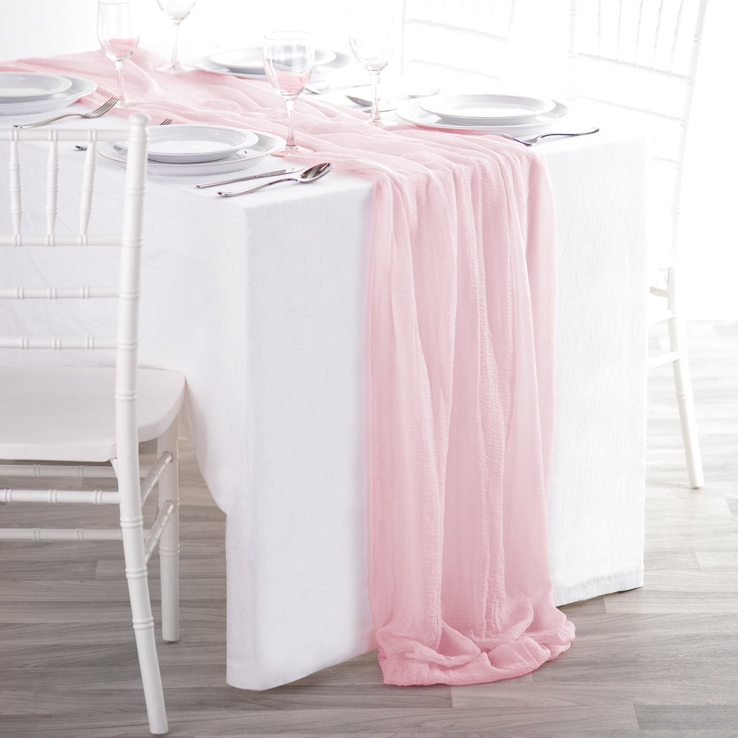 Fabric Table Runner- Blush