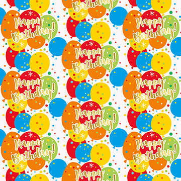 Glitzy Gold Birthday Gift Wrap 30in x 5ft