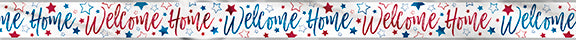 Red White & Blue Welcome Home Banner
