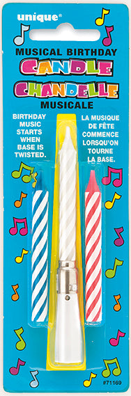 Twist-On Music Birthday Candle