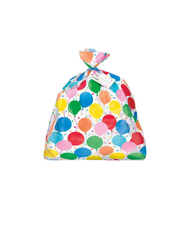 Colorful Balloons Jumbo Plastic Gift Bag