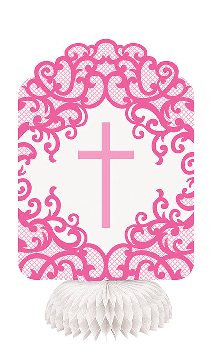 Fancy Pink Cross Centerpiece