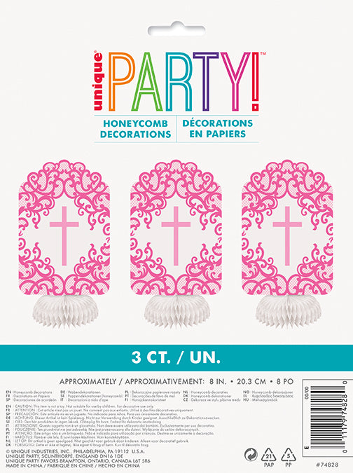 Fancy Pink Cross Centerpiece