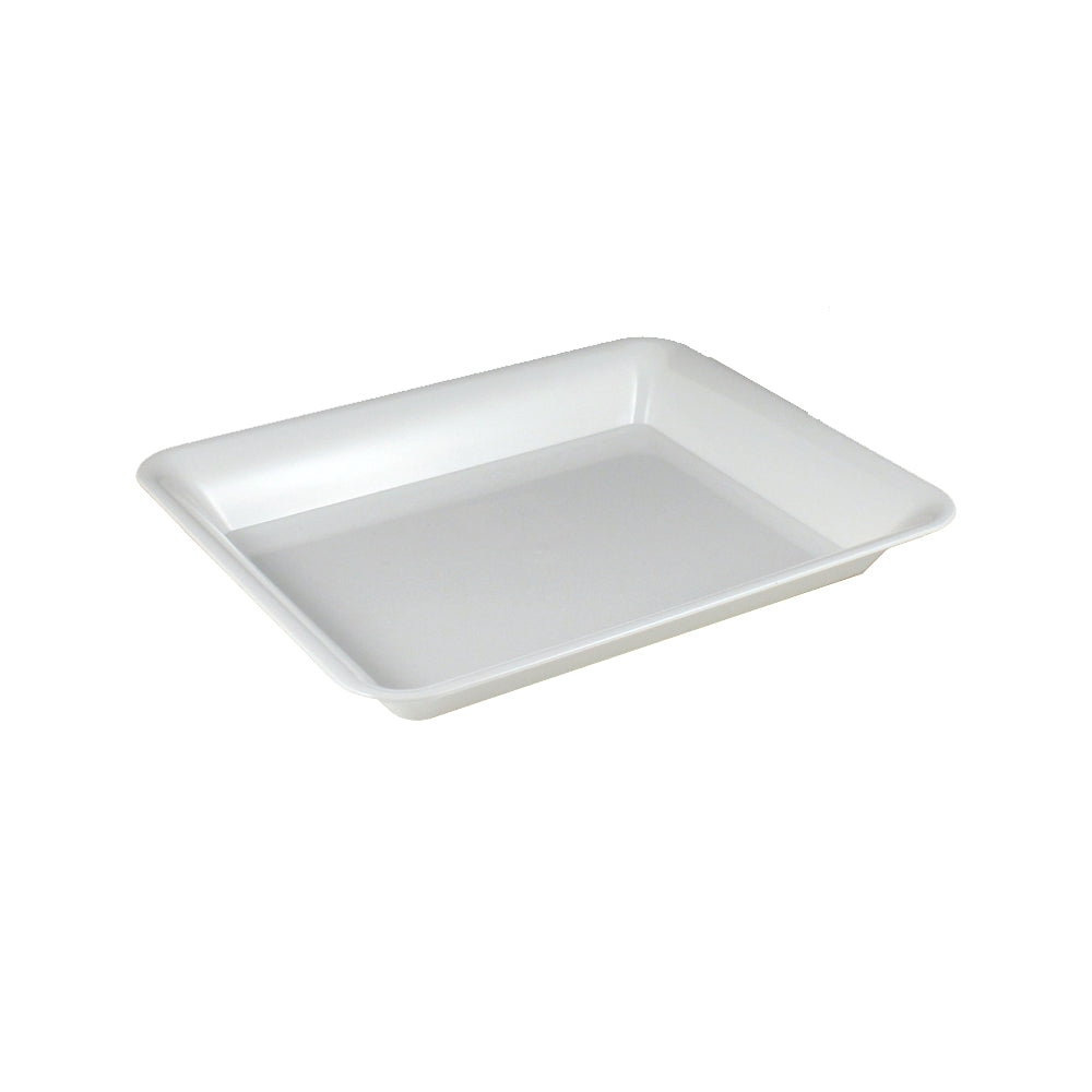 White Plastic Rectangular Tray