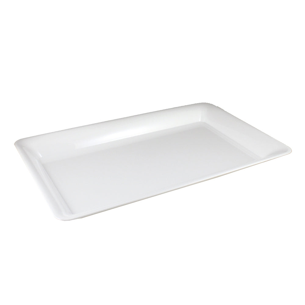 White Plastic Rectangular Tray