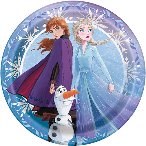 Disney Frozen 2 Round 7in Dessert Plates 8ct