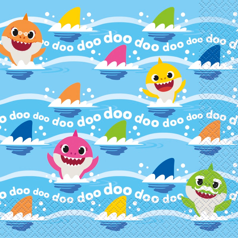 Baby Shark Lunch Napkins 16ct