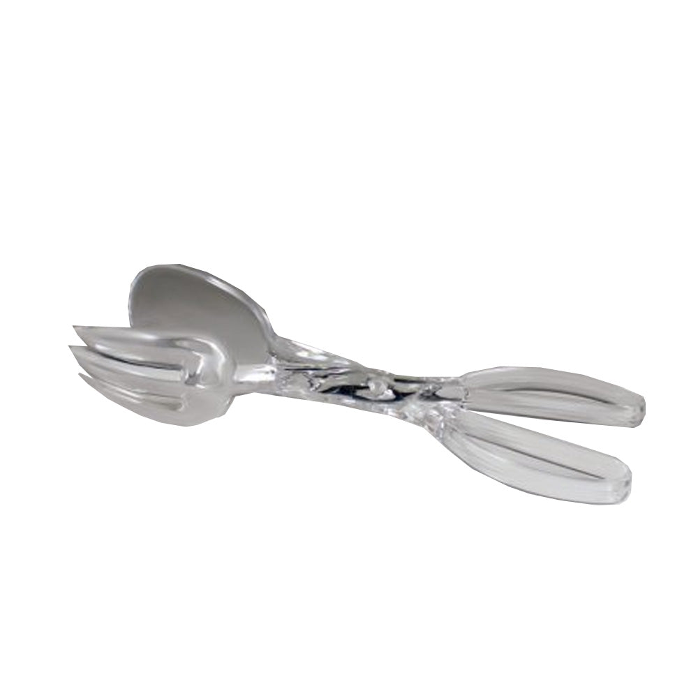 Clear 11.5in Heavy Duty Plastic Serving Tong