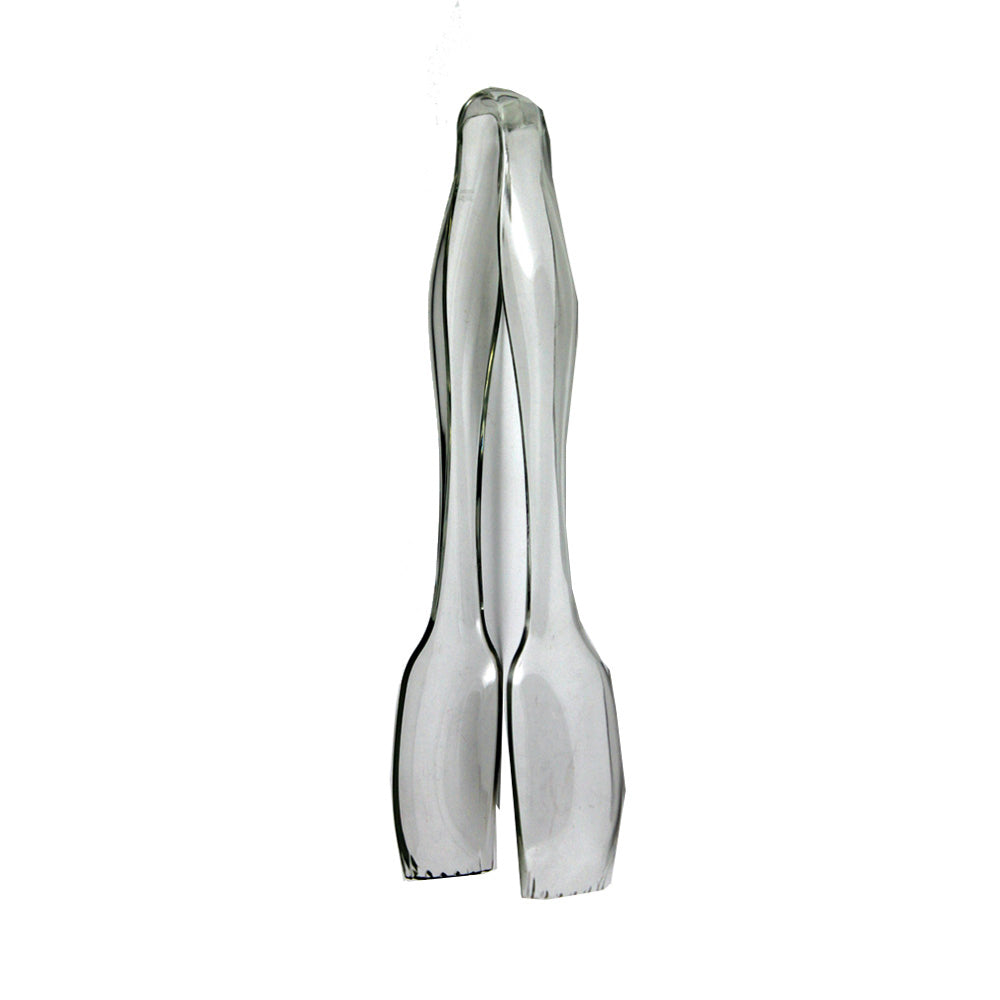 Clear 10.5in Plastic Serving Tongs