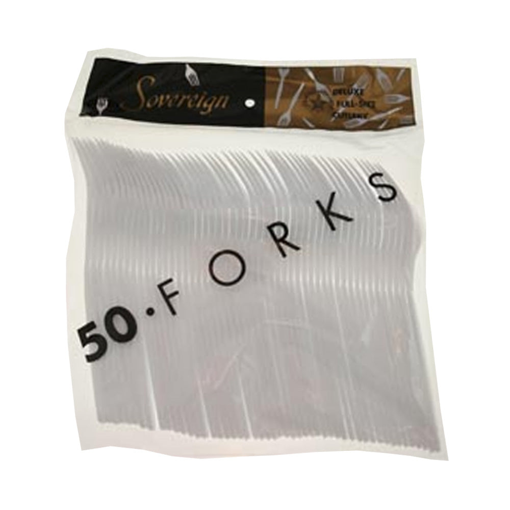 Sovereign White Cutlery 50ct