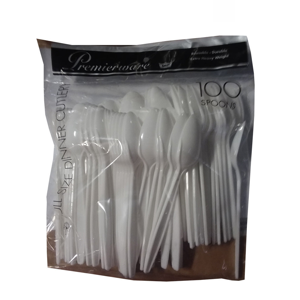 Premierware White Cutlery 100ct