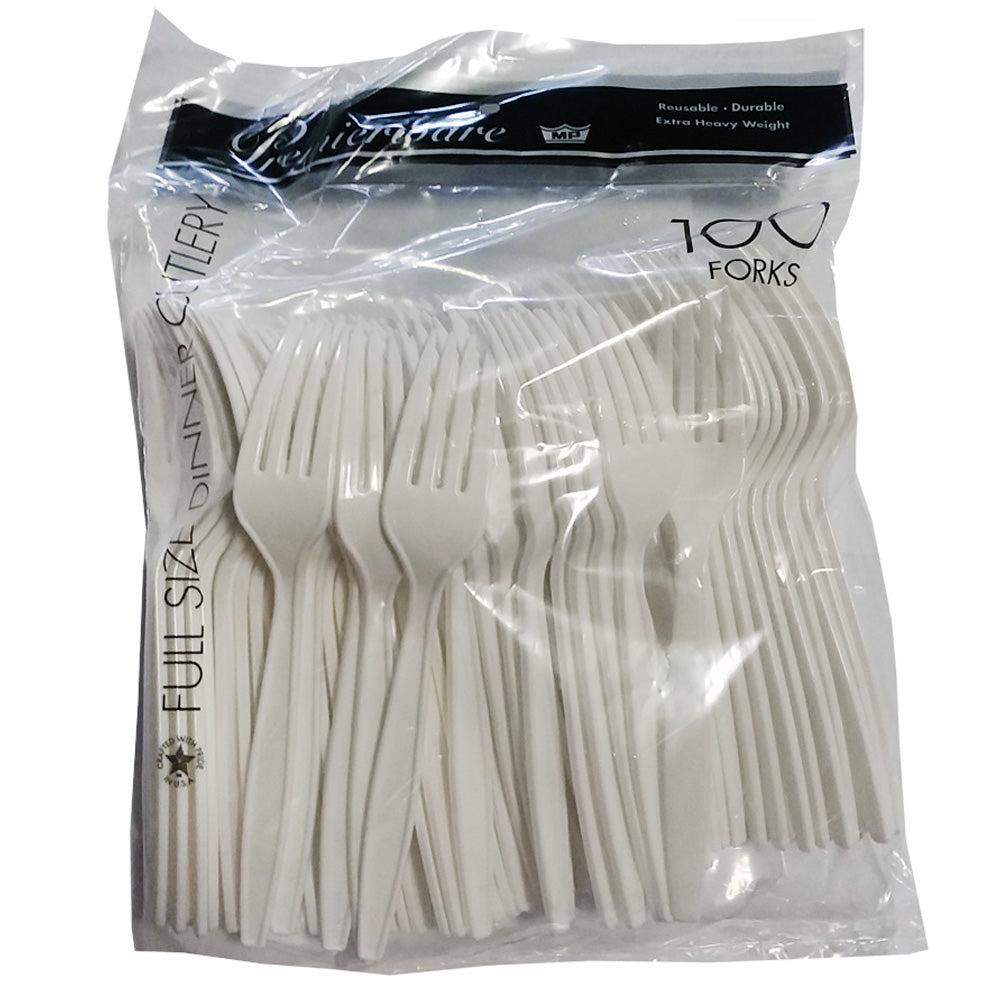 Premierware White Cutlery 100ct
