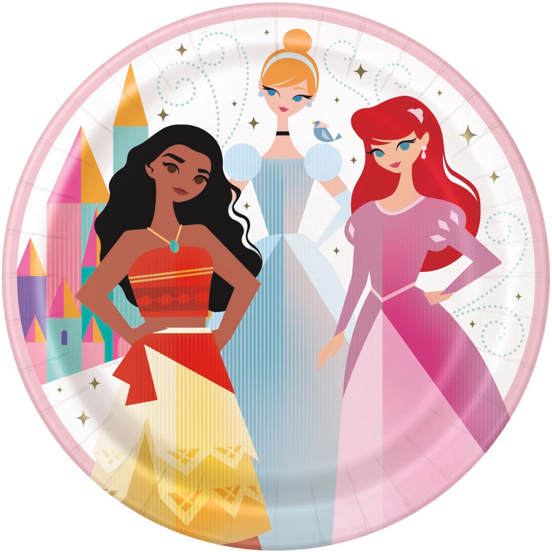 Disney Princess 9in Plates 8ct