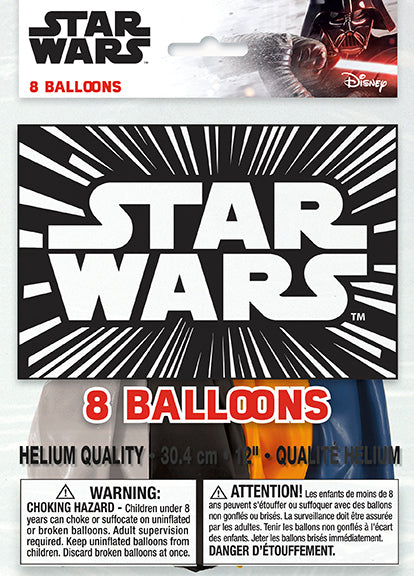Star Wars Classic Printed Latex Balloons 8ct
