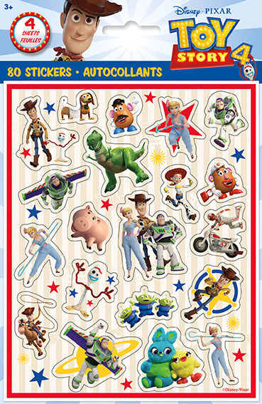 Disney Toy Story 4 Sticker Sheets 4ct