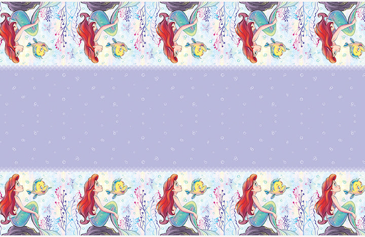 The Little Mermaid Plastic Table Cover 54" x 84"