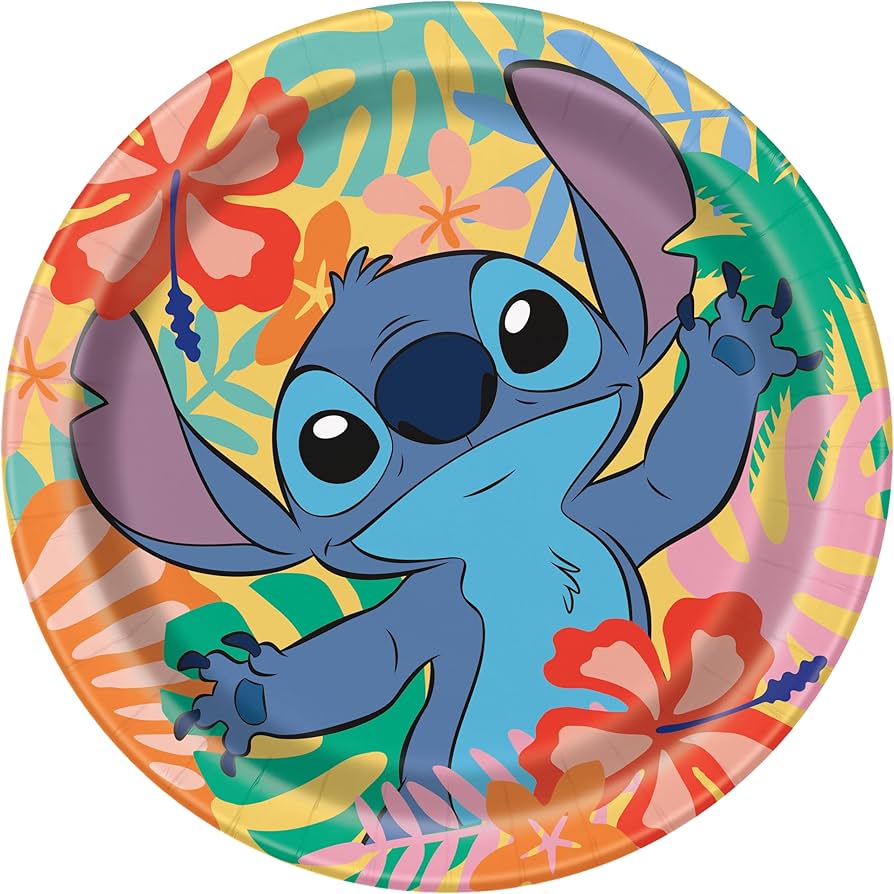 Stitch 9in Paper Plates 8ct