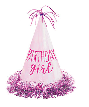 Birthday Girl Glitter Fringe Hat