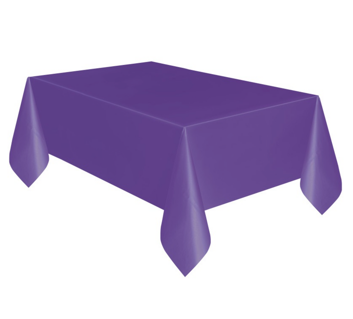 Purple Rectangular Plastic Table Cover 54in x 108in