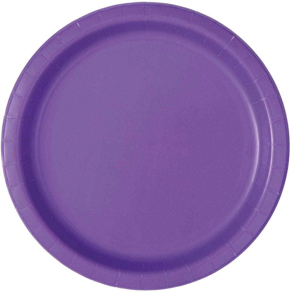 Purple Round 10in Dinner Plates