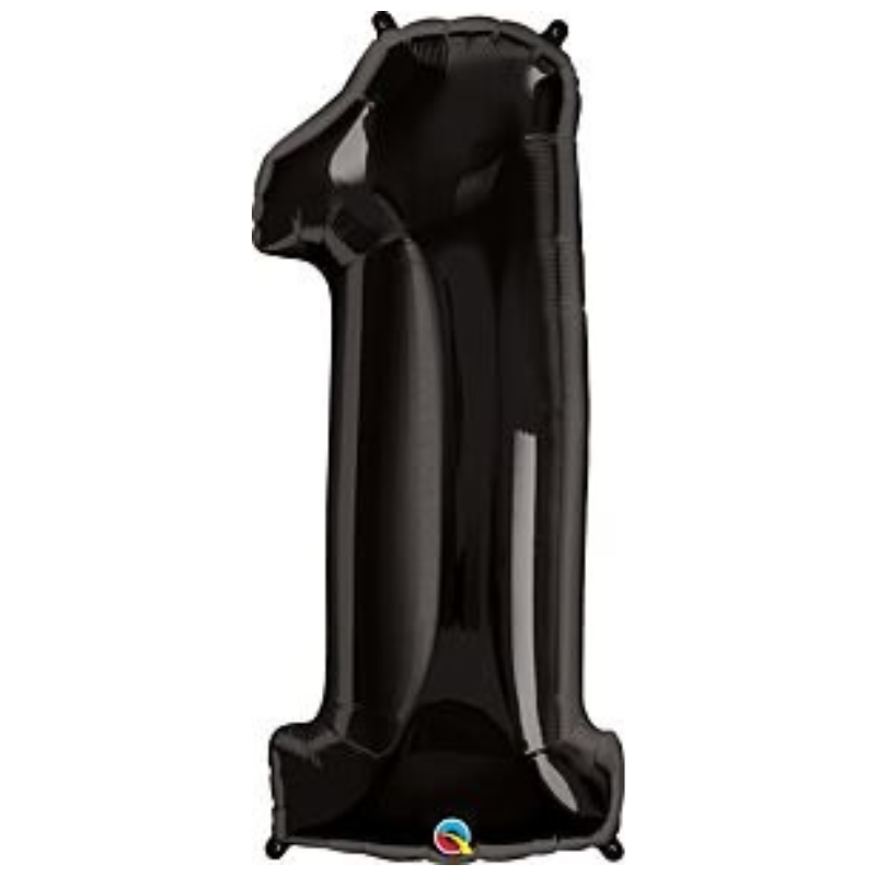 34in Number Balloons: Black