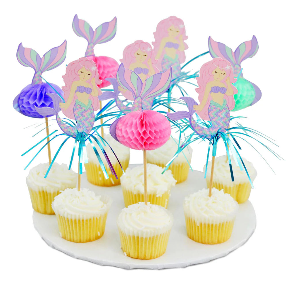 Mermaid Party Picks 8ct