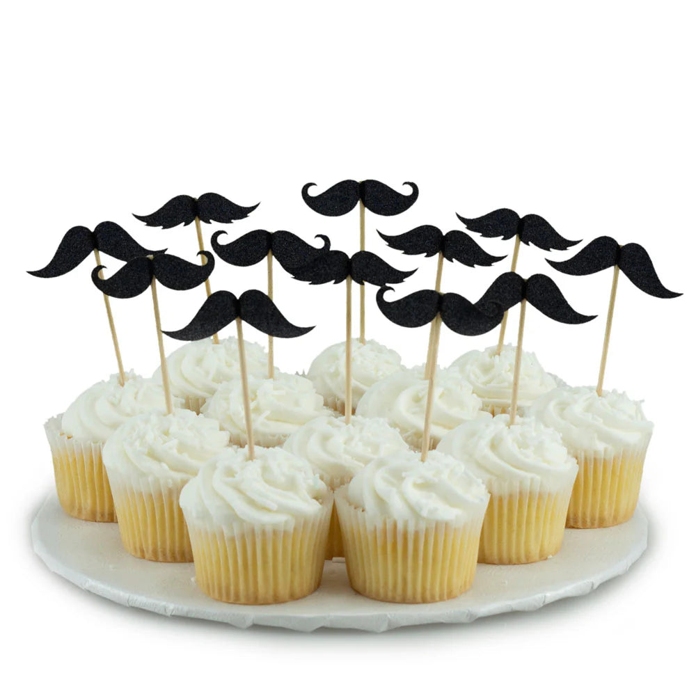 Mustaches Party Picks 12ct