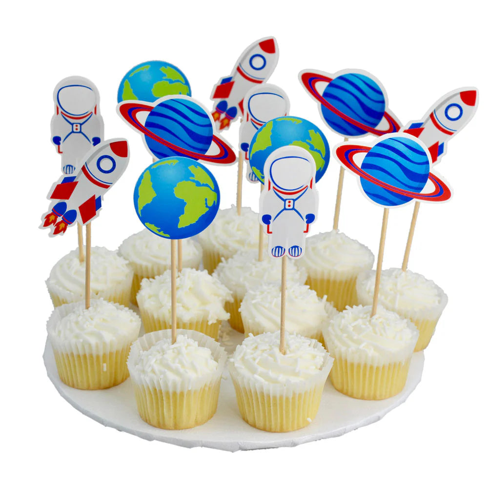 Space Theme Party Picks 12ct
