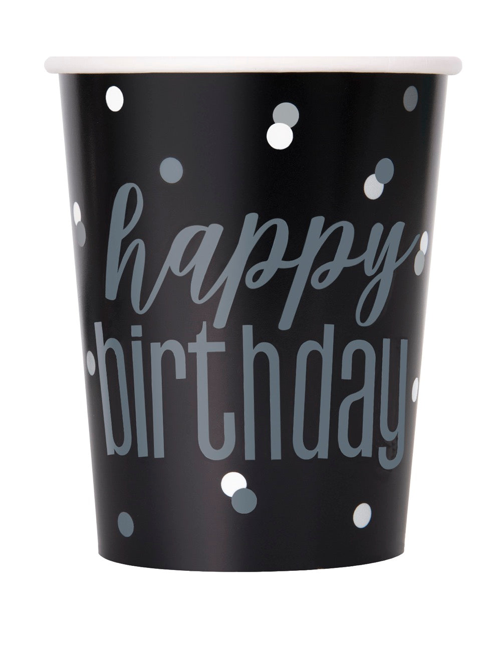 Glitz Black 9oz Paper Cups 8ct