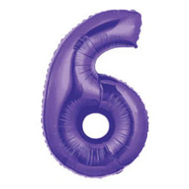 34in Number Balloons: Purple
